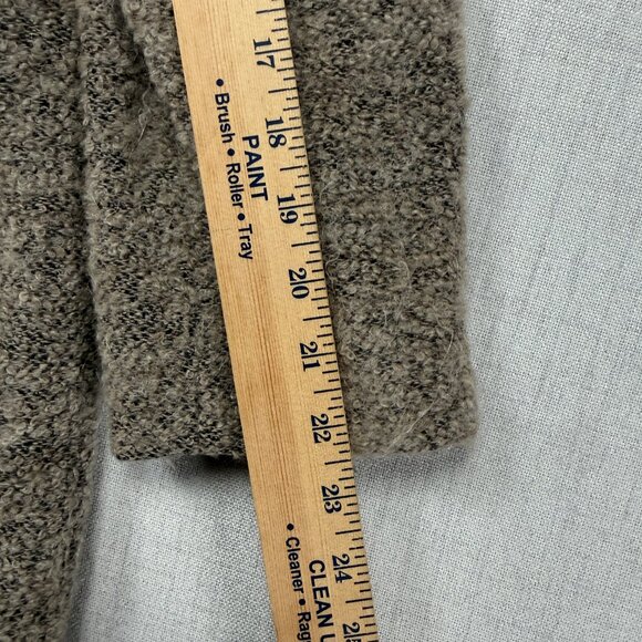 VTG Hilary Radley Wool Mohair Blend Coat Faux Fur Collar Gray Black Chest 43" - Picture 10 of 12